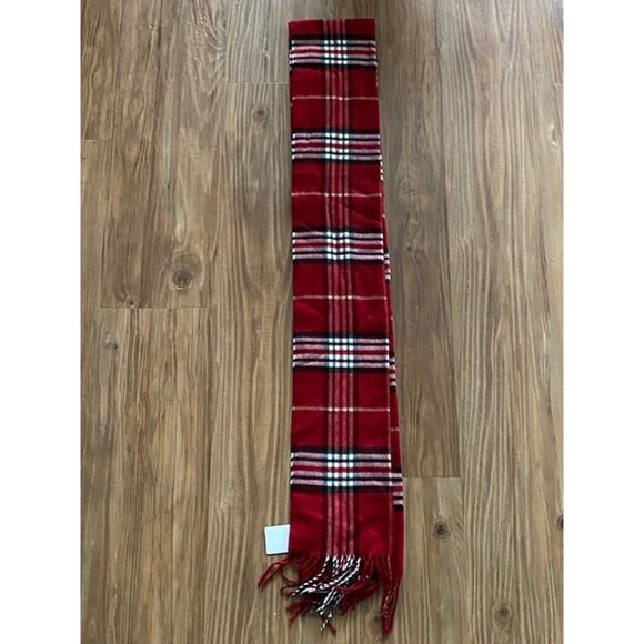 Cashmink Red Scarf (One Size) - Picture 2 of 3